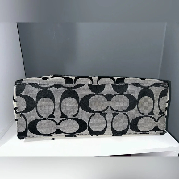 Coach Black & Gray Signature CC Tote Bag - Picture 12 of 12